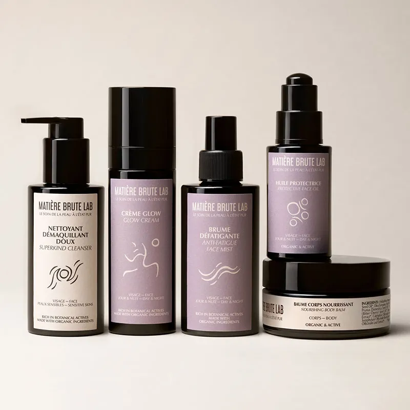 Rituel Nutrition : Crème Glow, Nettoyant et Démaquillant, Crème Glow, Brume Défatigante, Baume Corps