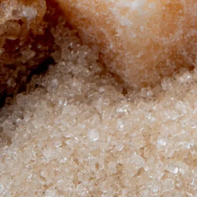 Zoom brut sur du sucre de betterave Zoom brut sur du sucre de betterave