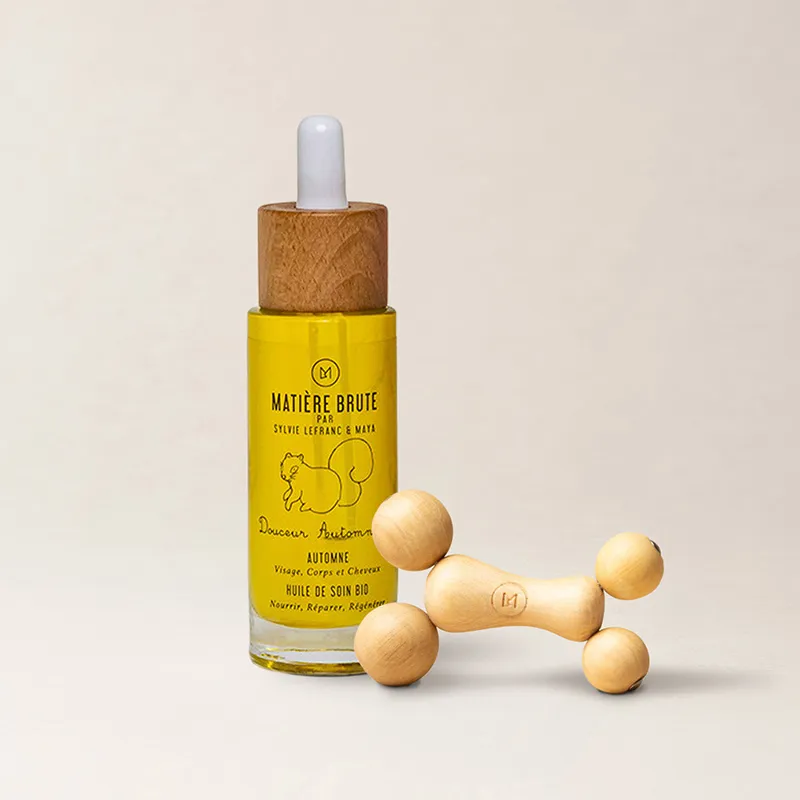 Duo Yoga du visage - Huile Bio Douceur Automnale + un boulado visage