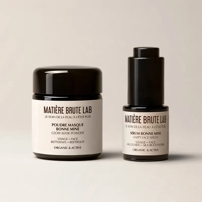 Duo Eclat Bonne Mine Immédiat - Sérum Bonne Mine Bio à l'Argousier et Masque Bonne Mine Bio à la Betterave