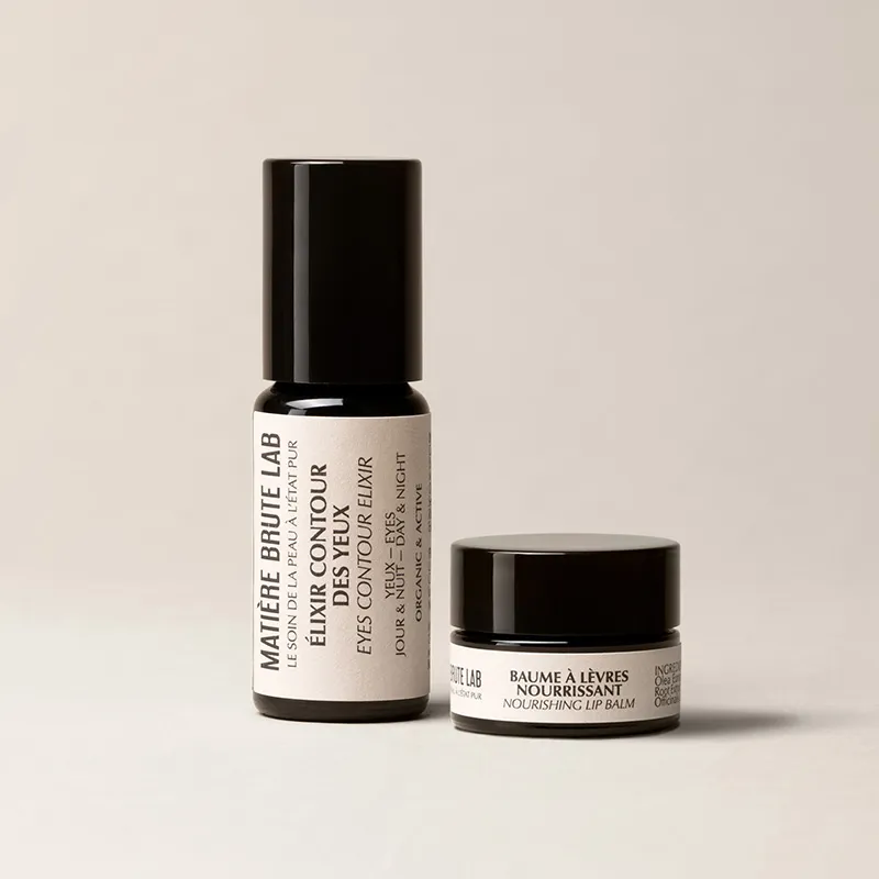 Soins Regard et Lèvres sublimés - Elixir Contour des Yeux Bio et Baume à Lèvres Bio