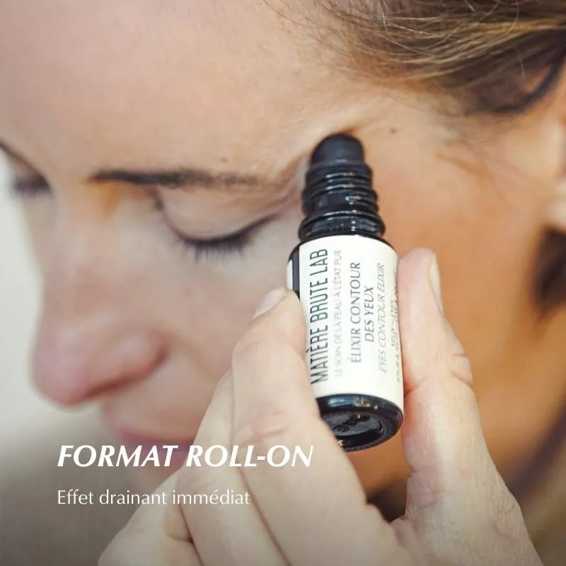 &Eacute;lixir Contour des Yeux, format roll-on effet drainant lymphatique pour r&eacute;duire les poches et cernes sous les yeux