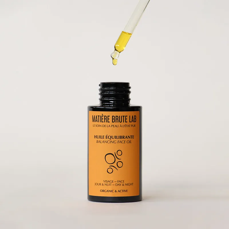 Huile Équilibrante Bio – Apaisante et nourrissante | Matière Brute Lab Huile Équilibrante Bio – Apaisante et nourrissante | Matière Brute Lab