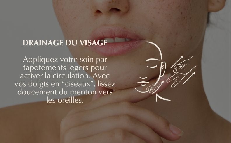 Un exercice de drainage du visage