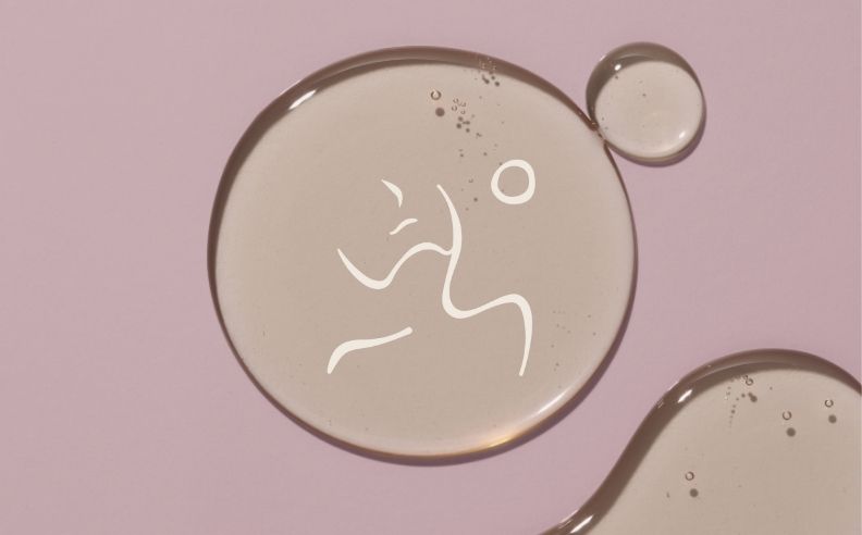 Une photo d'une des huiles avec le pictogramme du visage