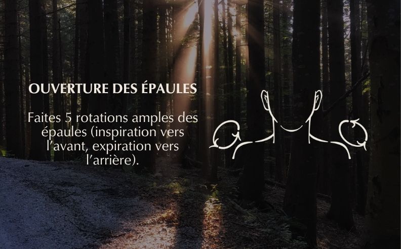 L'exercice yoga ouverture des épaules
