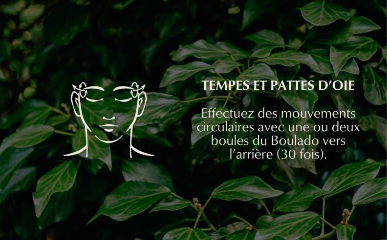 Un des exercices du livret drainer & tonifier sur le contour des yeux