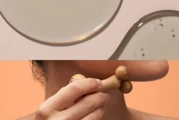 Diptyque du lifestyle du boulado et un zoom brut sur de l'huile
