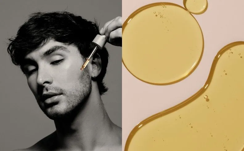 Diptyque de Guillaume Cizeron et une texture d'huile