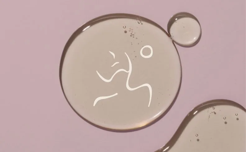 Une photo d'une des huiles avec le pictogramme du visage