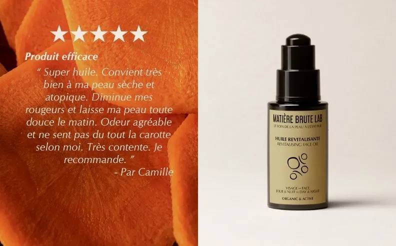 Diptyque de l'huile revitalisante et un avis