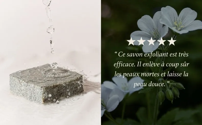 Un diptyque du savon exfoliant et un avis