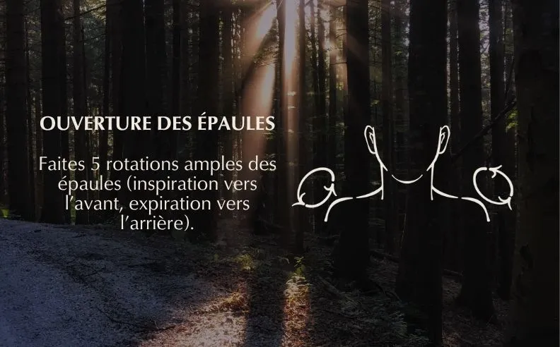 L'exercice yoga ouverture des épaules