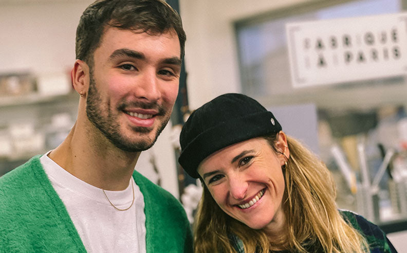 Photo de Guillaume Cizeron avec Annabelle Szwed fondatrice de Matière Brute Lab