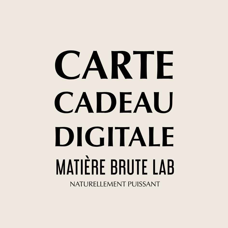 Carte cadeau soins cosmétiques biologiques