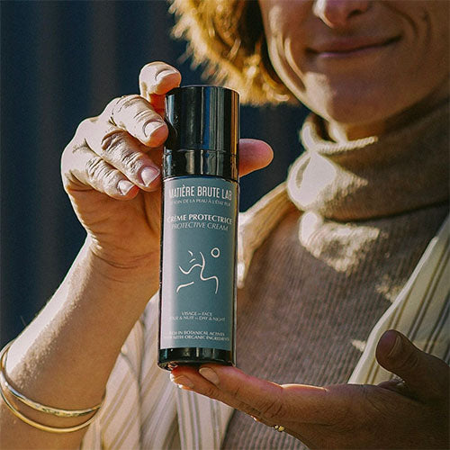 Crème visage Protectrice - Rides et fermeté cutanée - Soin visage cosmétique 99,5% biologique.  Sans parfum, sans huile essentielle, sans aucune toxicité. Tolérance testée sous contrôle dermatologique