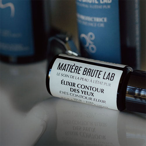 Elixir contour des yeux pour décongestionner, réduire rides, ridules et cernes. Soin cosmétique biologique clean,  sans parfum, sans huile essentielle, sans aucune toxicité. Testé sous contrôle dermatologique.