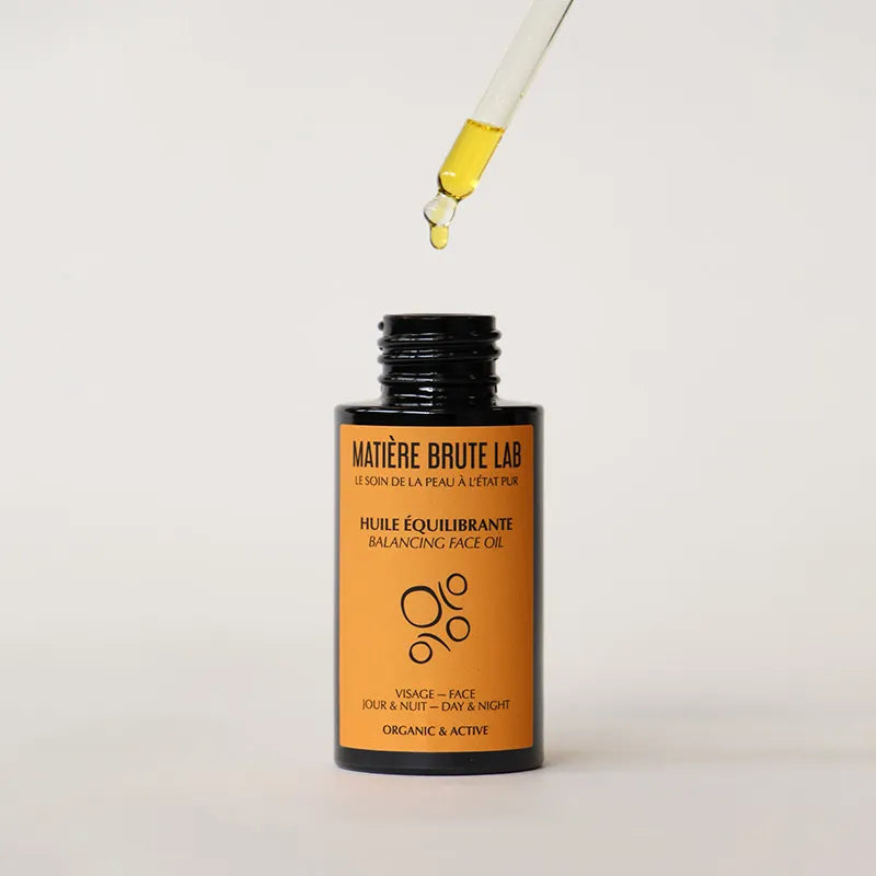 Huile visage bio équilibrante peau sensible