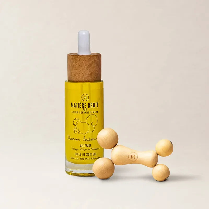 Huile automne yoga du visage drainage visage boulado visage